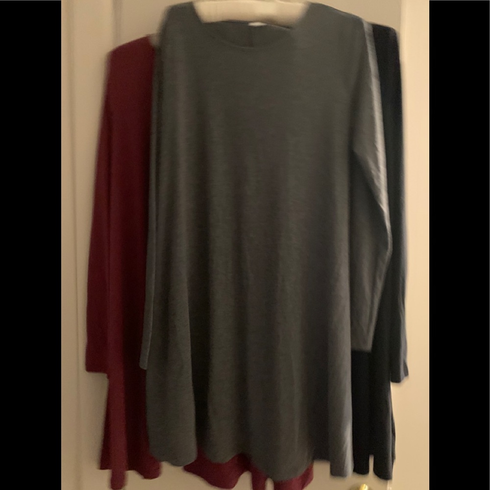 3 knit swing dresses. / worn once